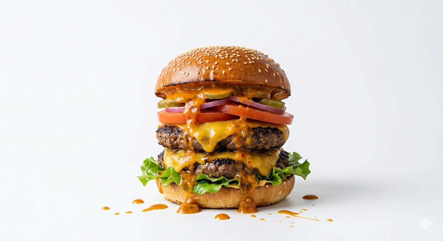 The Meaty Faced Sauce Burger